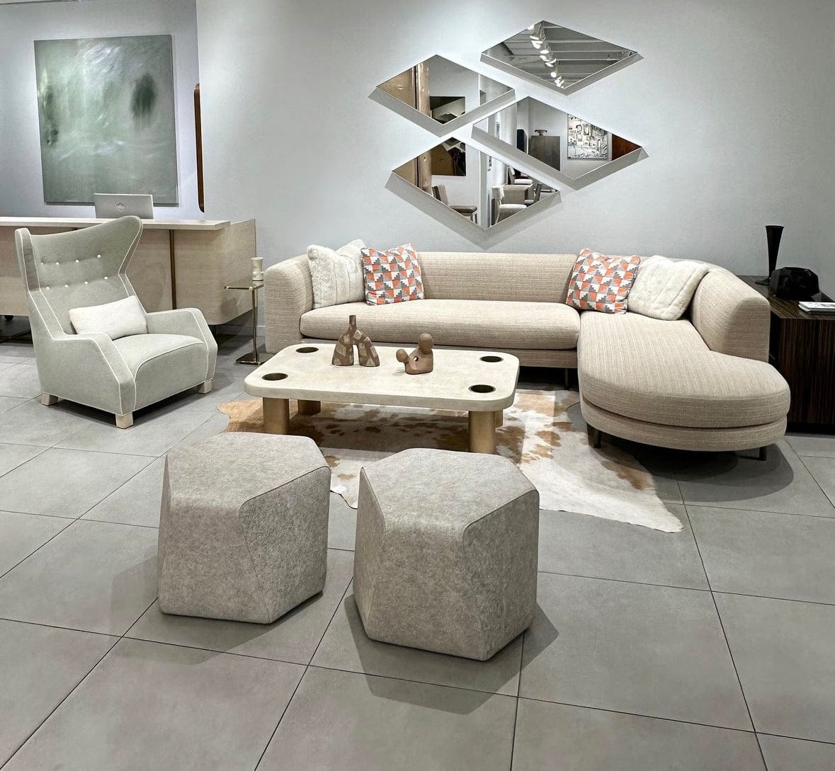 Home Atelier Escalla Scratch Resistant Sectional Sofa