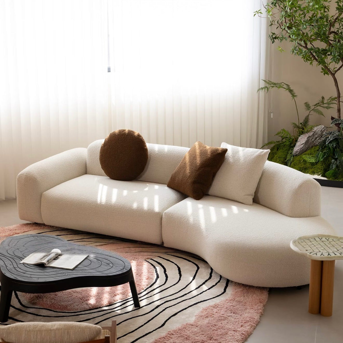 Home Atelier Estella Performance Boucle Curve Sofa