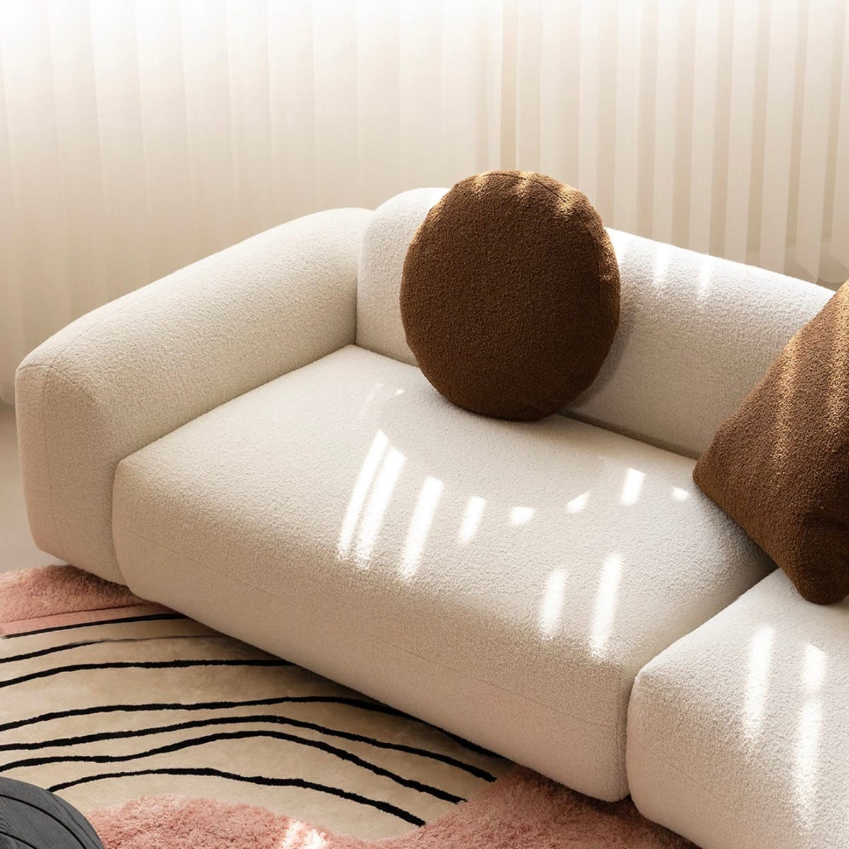 Home Atelier Estella Performance Boucle Curve Sofa