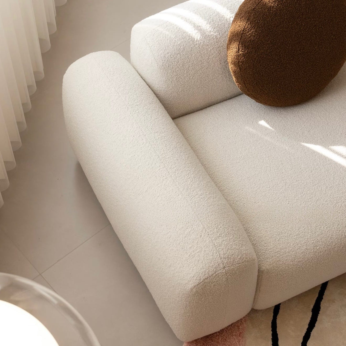 Home Atelier Estella Performance Boucle Curve Sofa
