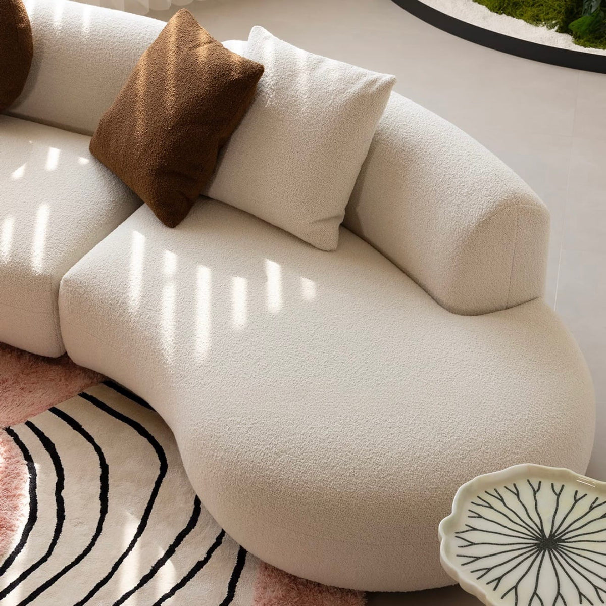 Home Atelier Estella Performance Boucle Curve Sofa