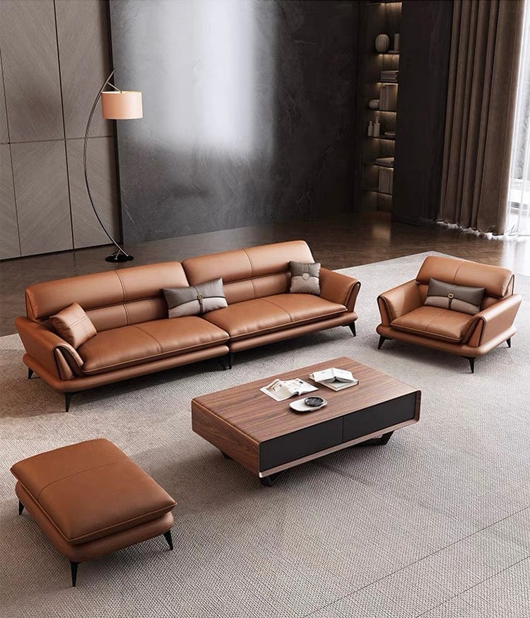 Home Atelier Eton Genuine Cowhide Leather Sofa