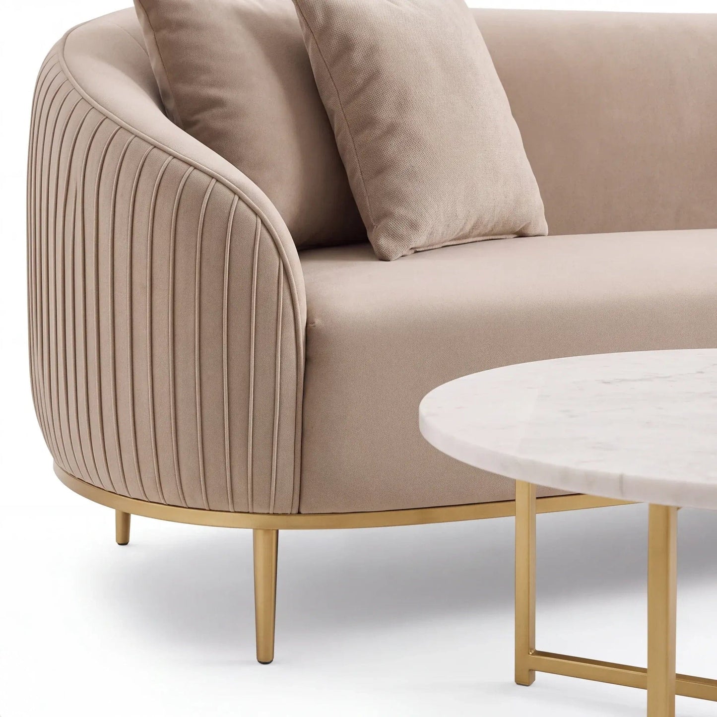 Home Atelier Eugenie Velvet Curve Sofa