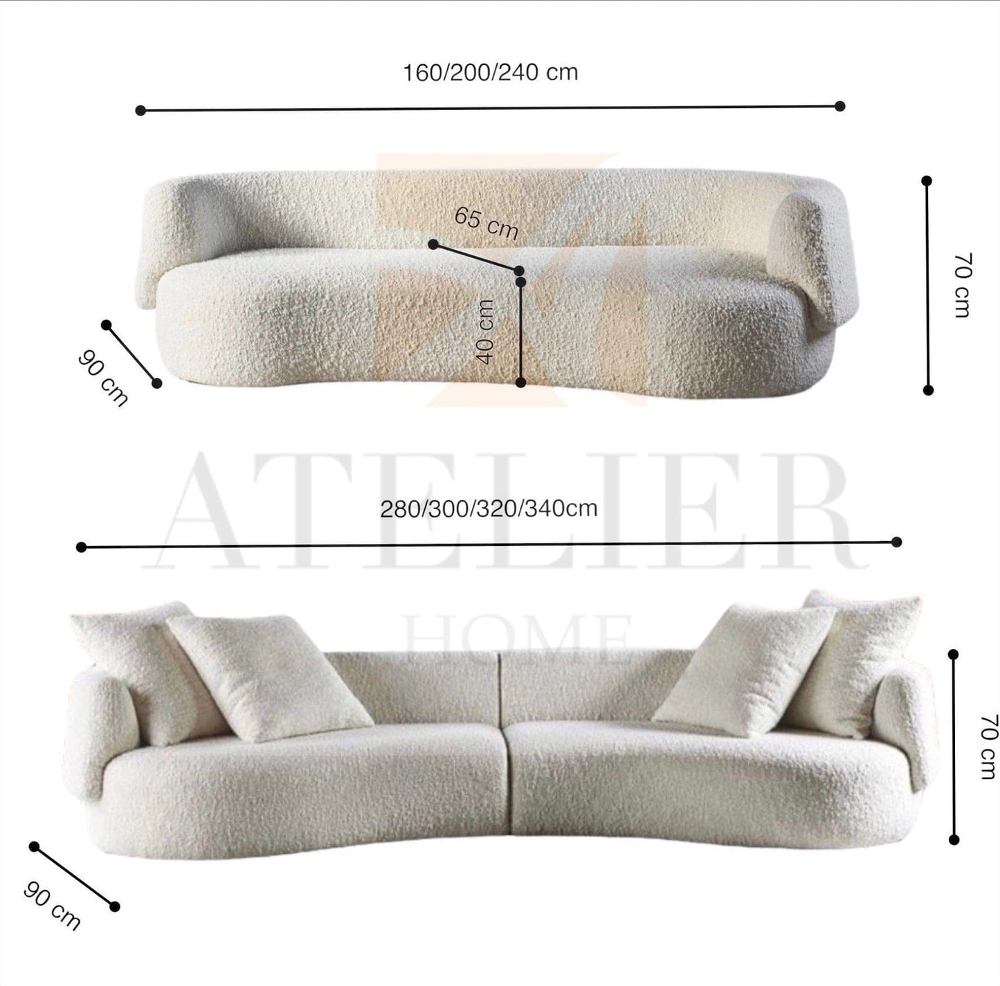 Home Atelier Evan Curve Sofa