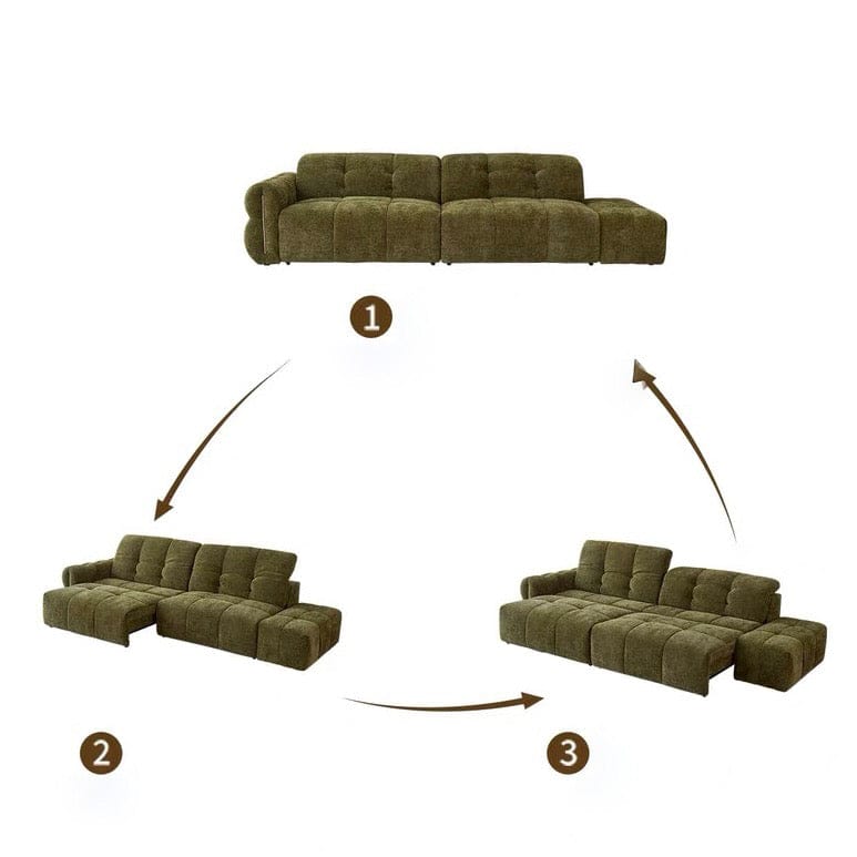 Home Atelier Evelyn Scratch Resistant Electric Extendable Sofa Bed