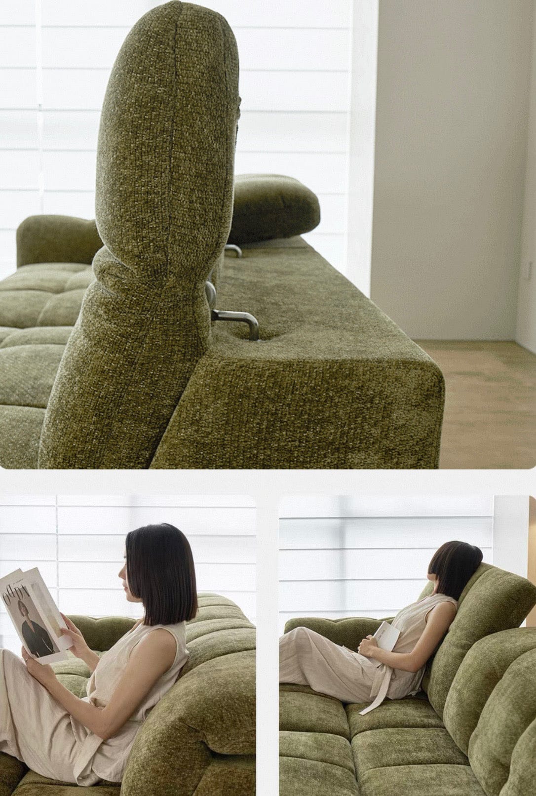 Home Atelier Evelyn Scratch Resistant Electric Extendable Sofa Bed