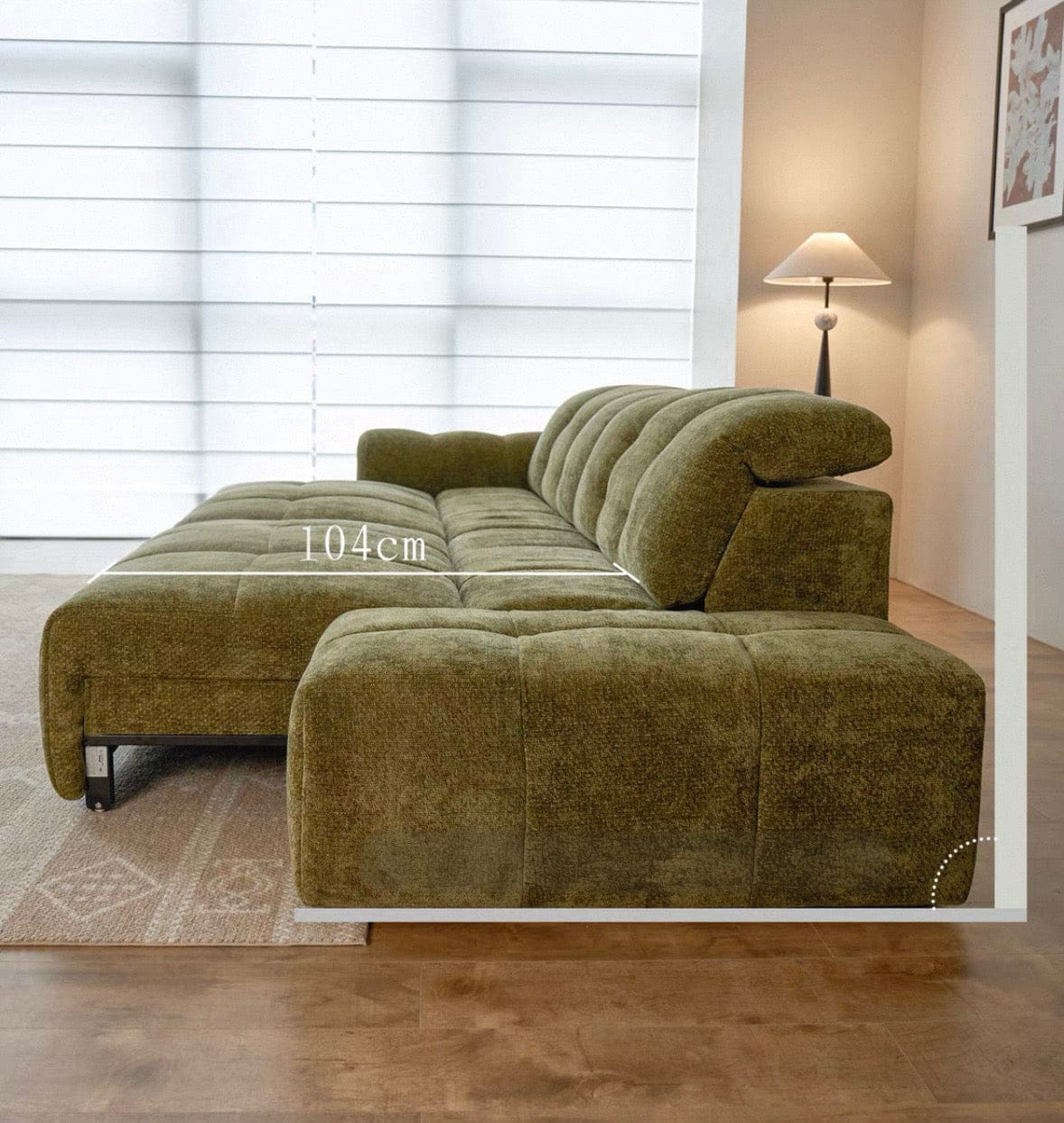 Home Atelier Evelyn Scratch Resistant Electric Extendable Sofa Bed