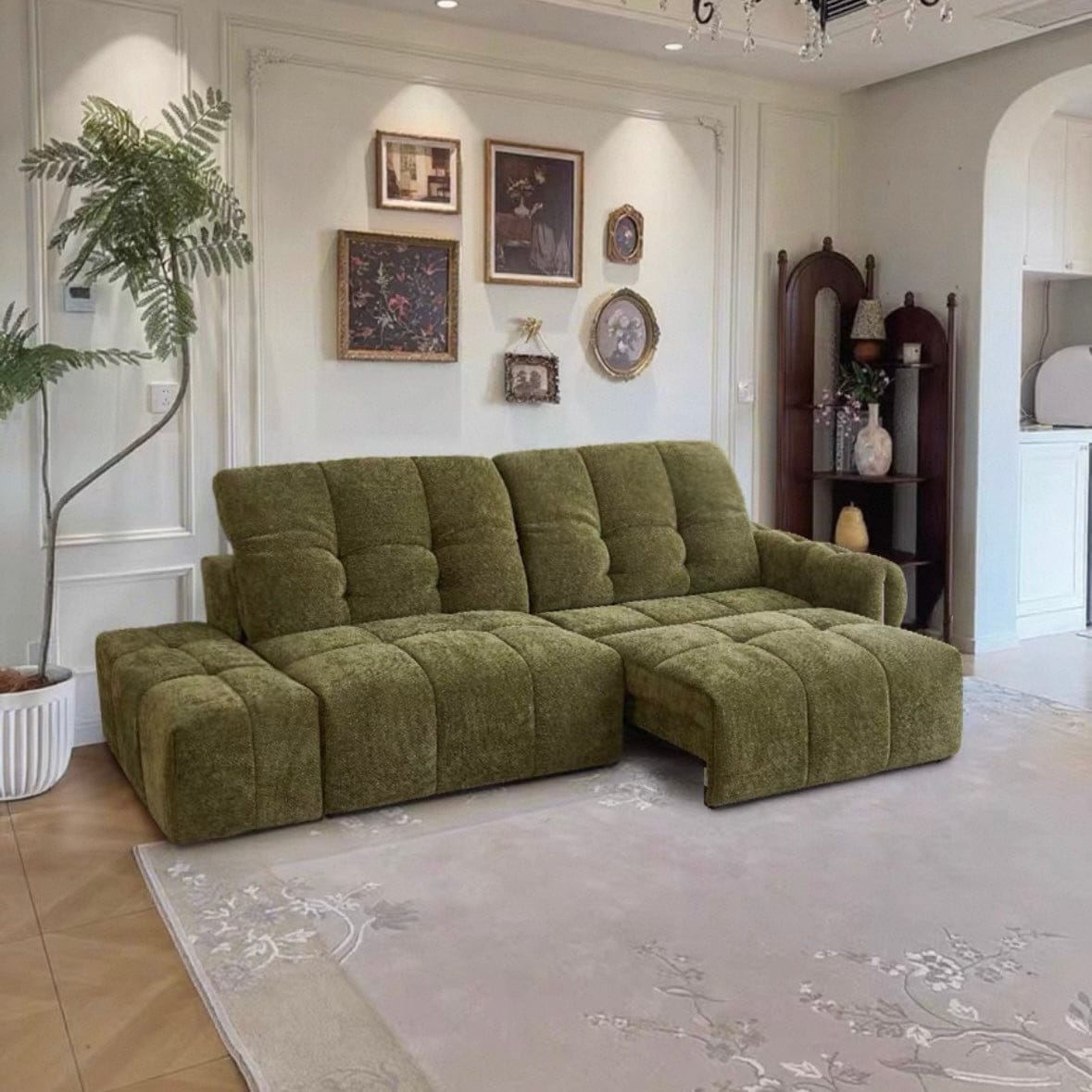 Home Atelier Evelyn Scratch Resistant Electric Extendable Sofa Bed