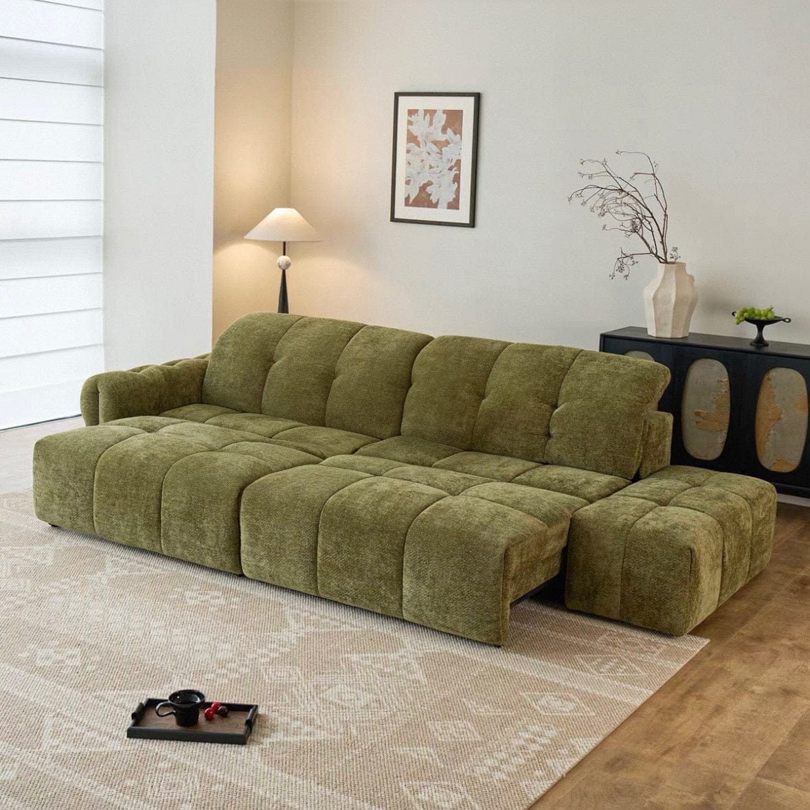Home Atelier Evelyn Scratch Resistant Electric Extendable Sofa Bed