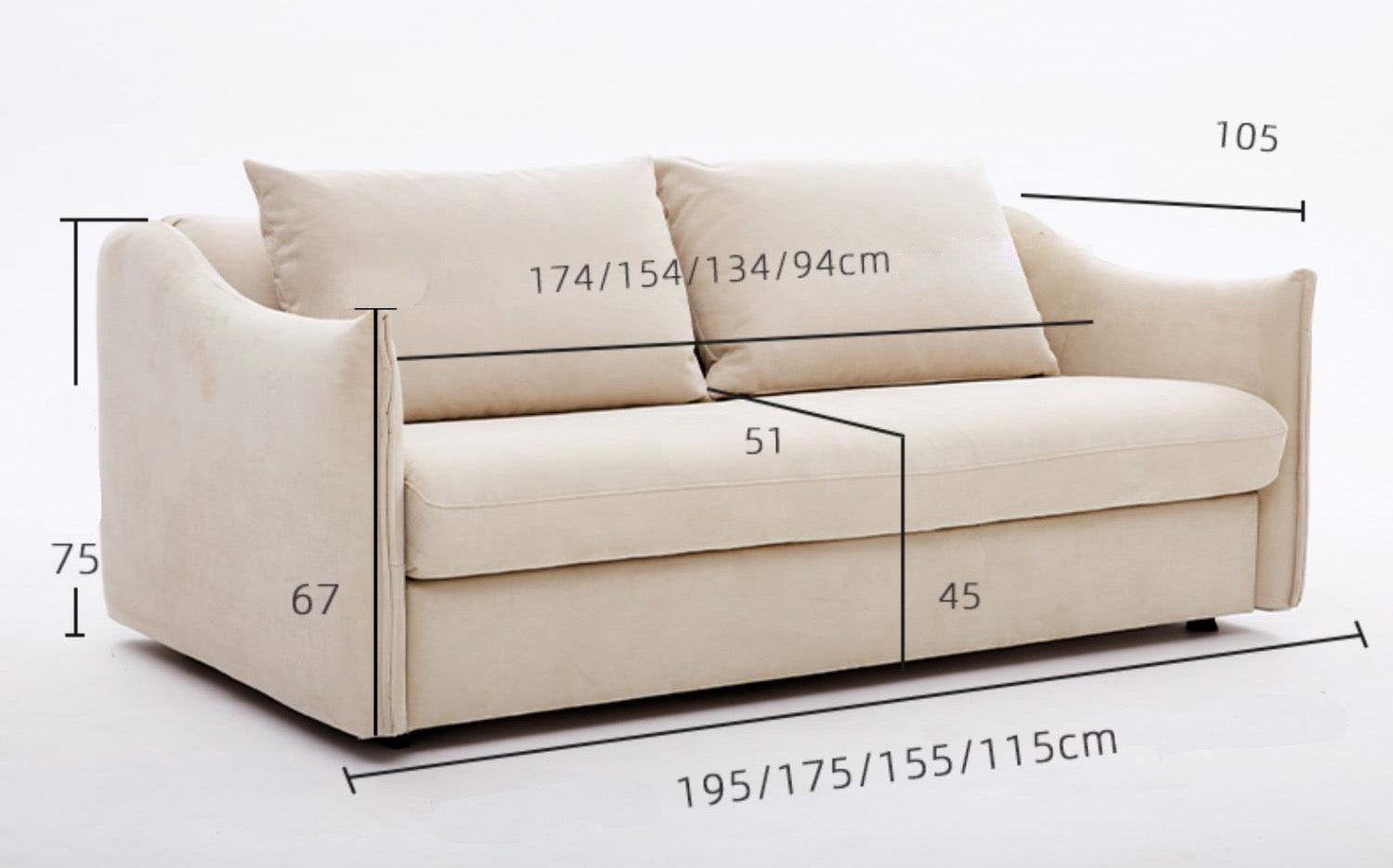 home-atelier-f31a Acacia Foldable Sofa Bed with Mattress