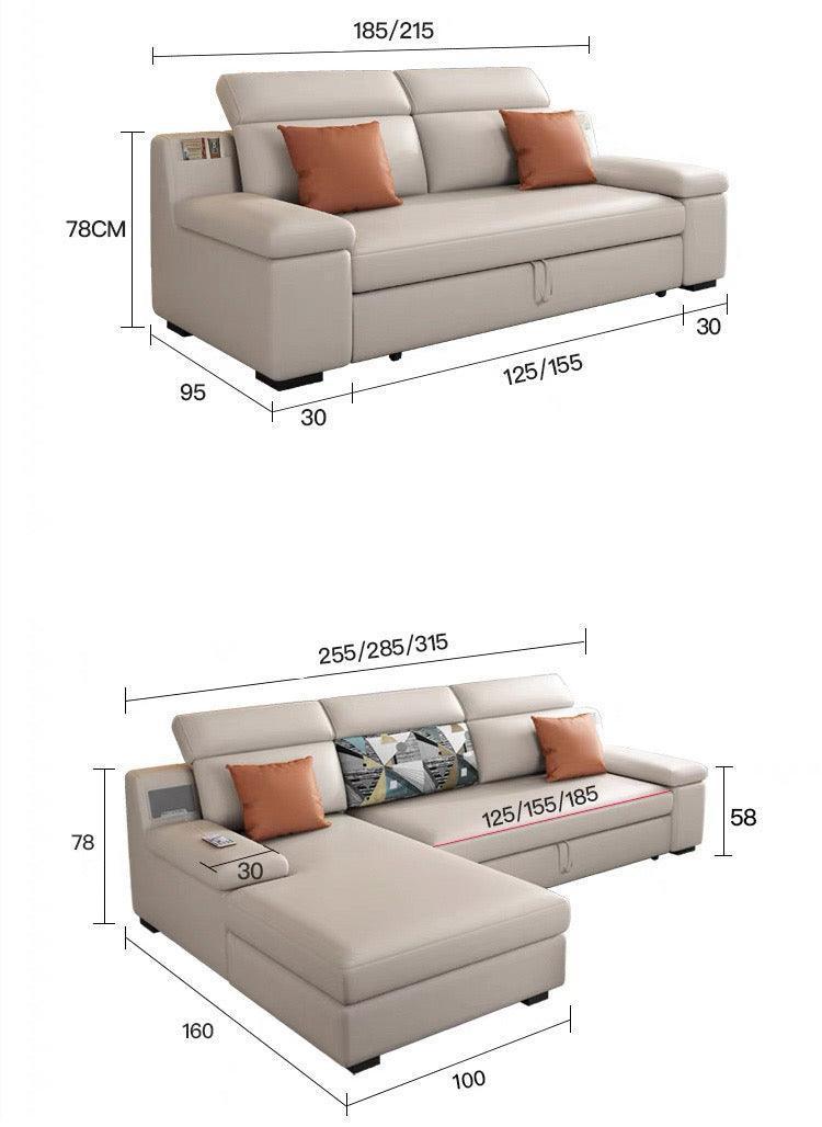 home-atelier-f31a Allson Sectional Sofa Bed