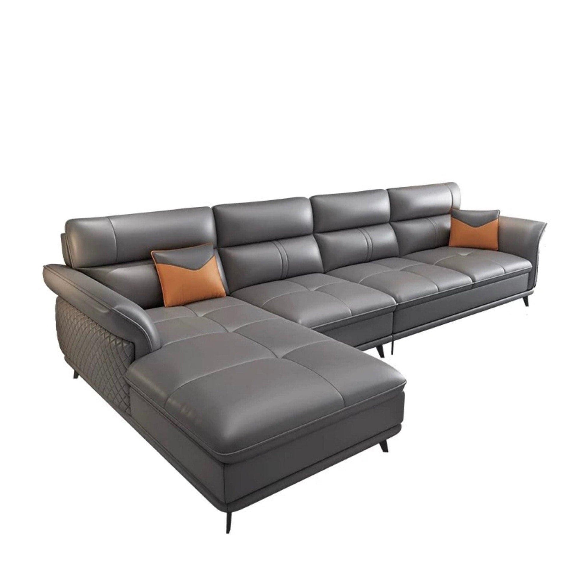 home-atelier-f31a Augustine Leather Sectional Sofa