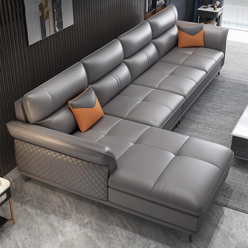 home-atelier-f31a Augustine Leather Sectional Sofa