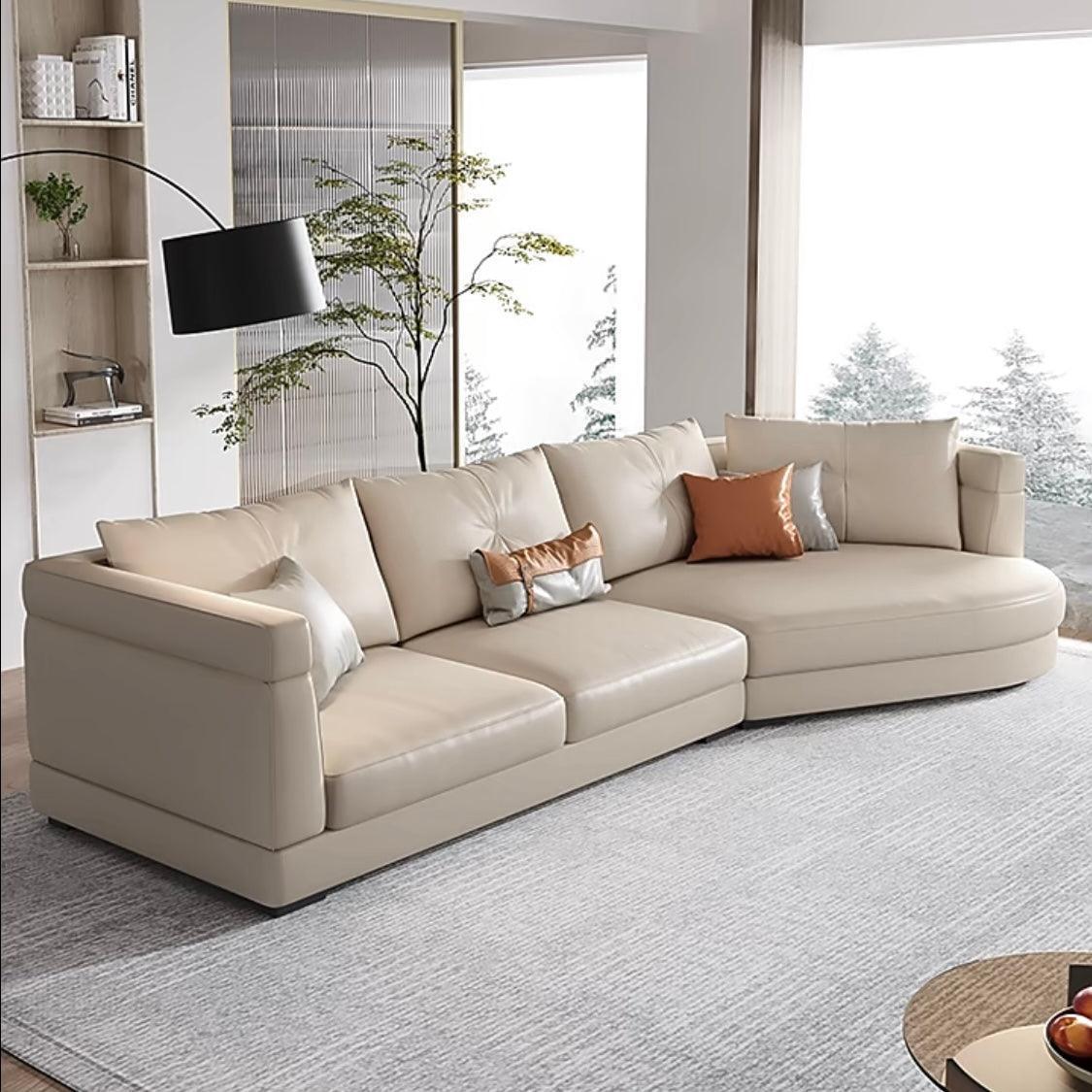 home-atelier-f31a Baxter Designer Sectional Round Chaise Sofa