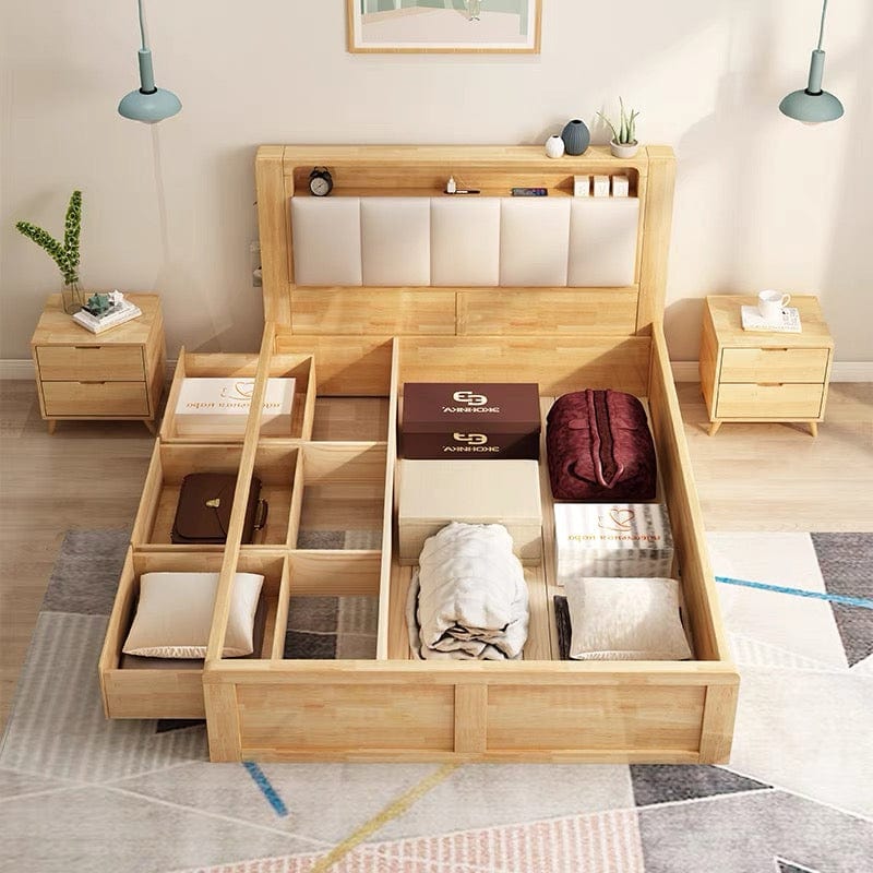 home-atelier-f31a Benjamin Storage Wooden Bed Frame