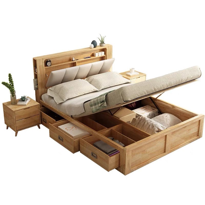 home-atelier-f31a Benjamin Storage Wooden Bed Frame