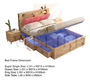 home-atelier-f31a Benjamin Storage Wooden Bed Frame