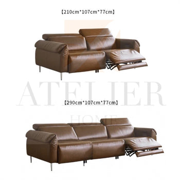 home-atelier-f31a Billy Sectional Electric Recliner Leather Sofa