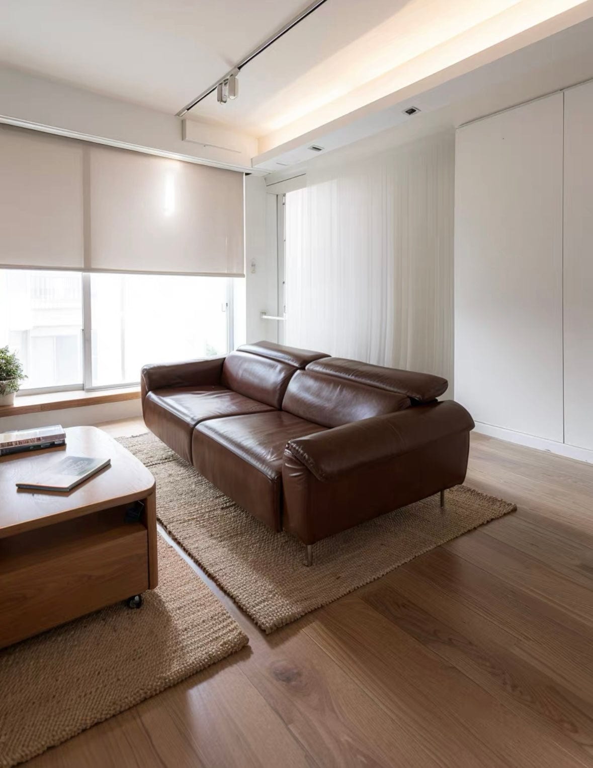 home-atelier-f31a Billy Sectional Electric Recliner Leather Sofa