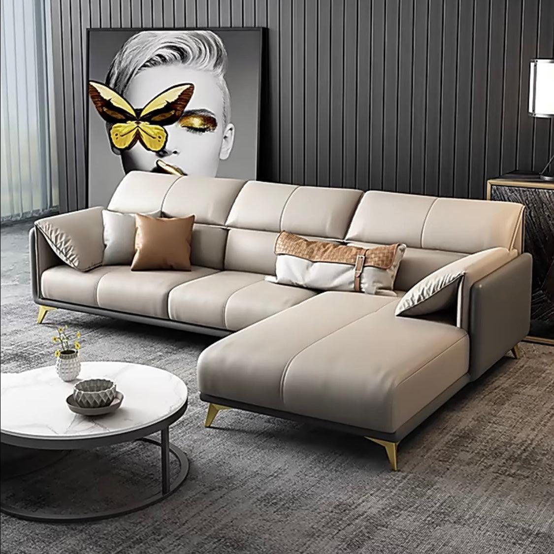 Caston Sectional Leather Sofa Home