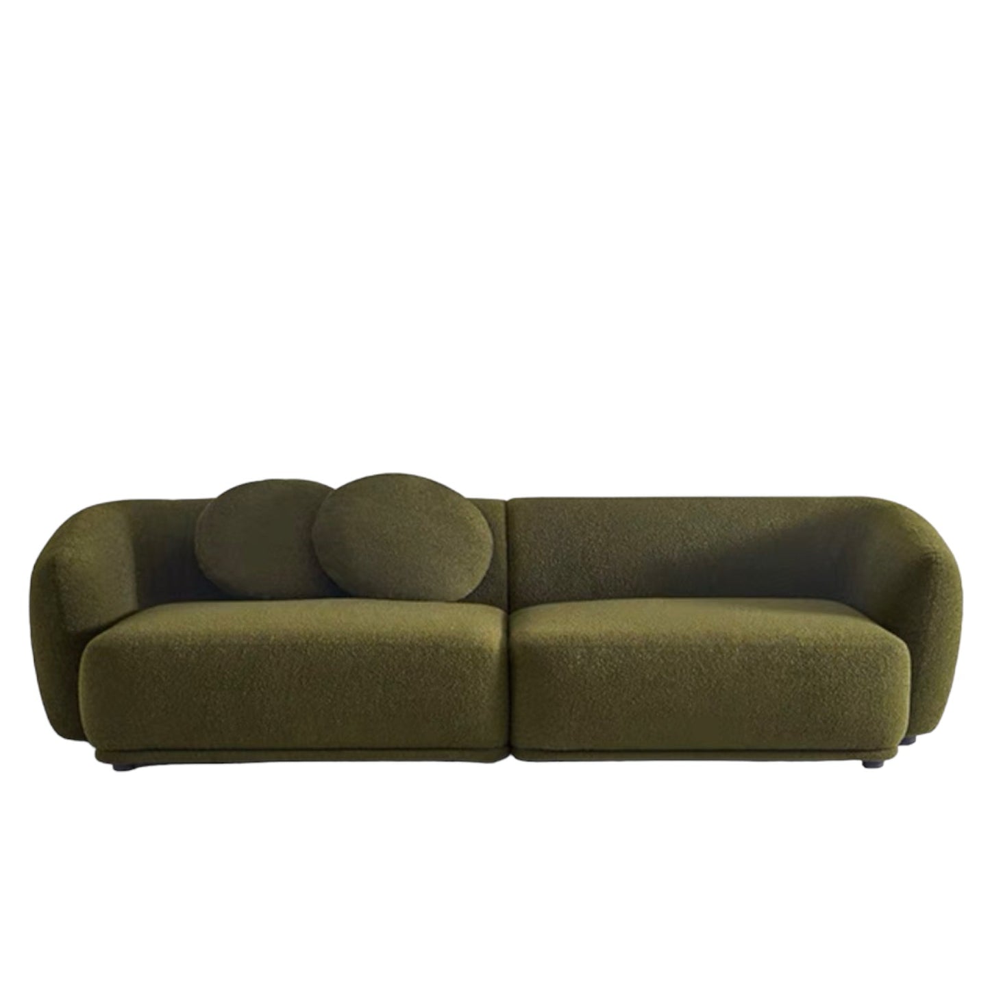 home-atelier-f31a Cotton Linen Fabric / Length 250cm/ With Curve Chaise / Cream Carl Sectional Curve Sofa