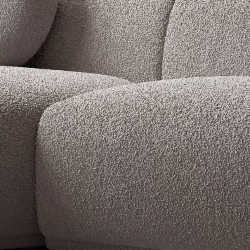 home-atelier-f31a Cotton Linen Fabric / Length 250cm/ With Curve Chaise / Cream Carl Sectional Curve Sofa