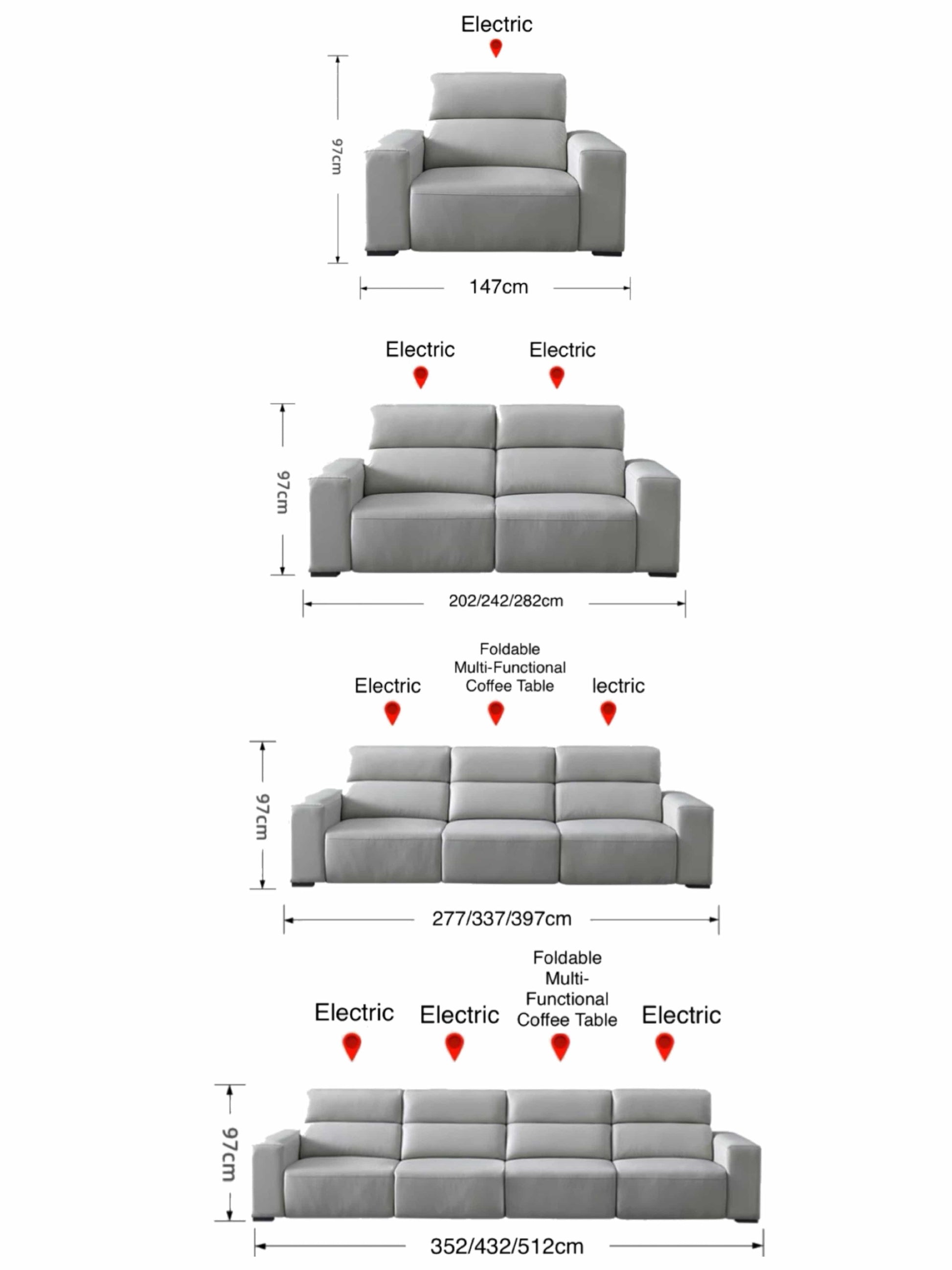 home-atelier-f31a Eron Electric Leather Sofa Bed