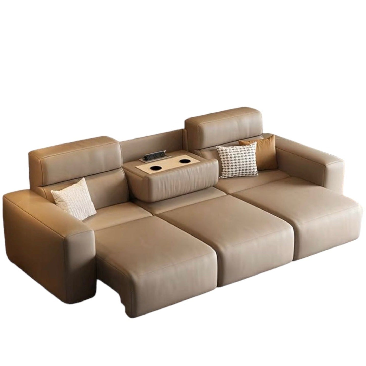 home-atelier-f31a Eron Electric Leather Sofa Bed