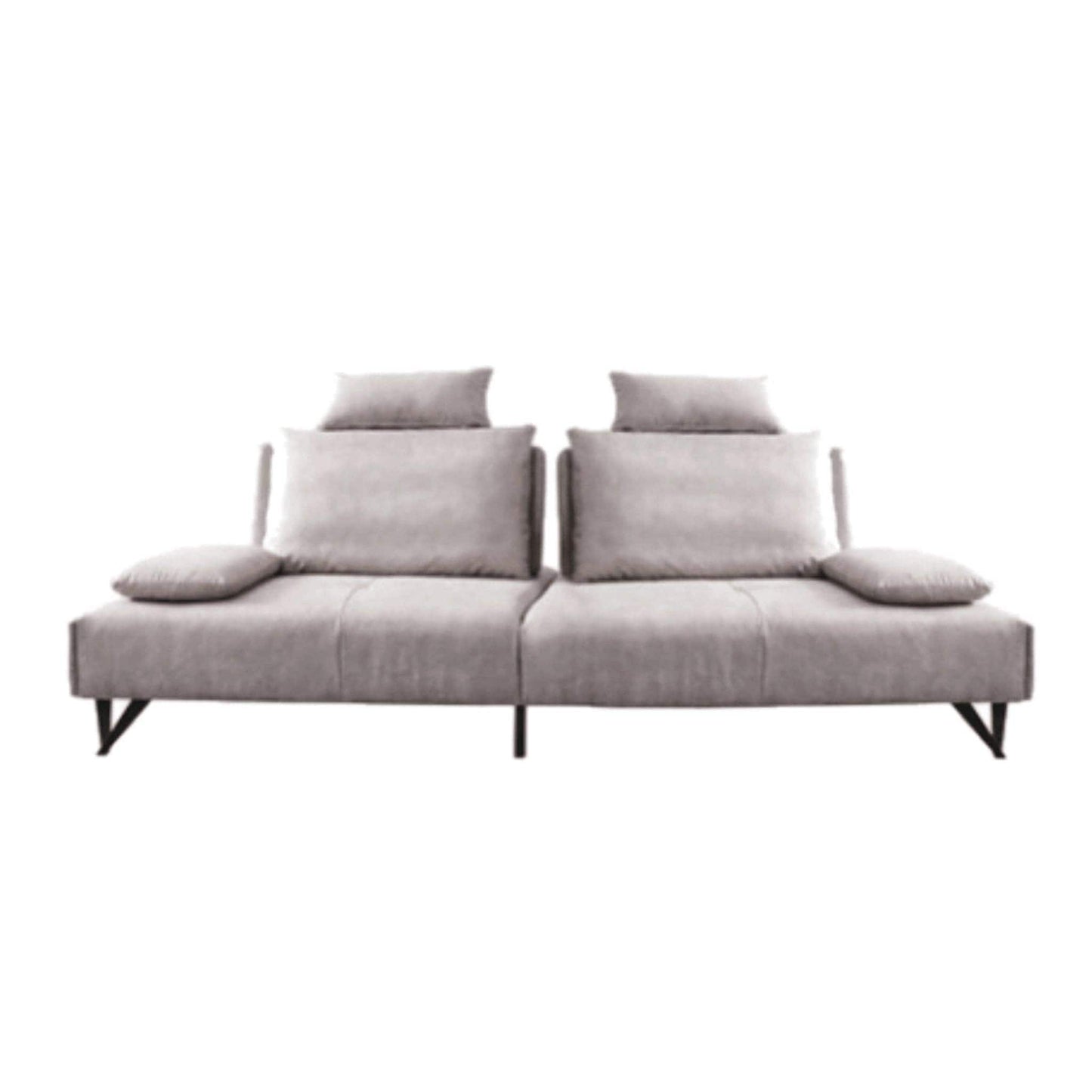 home-atelier-f31a Leather-Aire / 3 seater/ Length 232cm / Dark Grey Tallini Slider Sofa