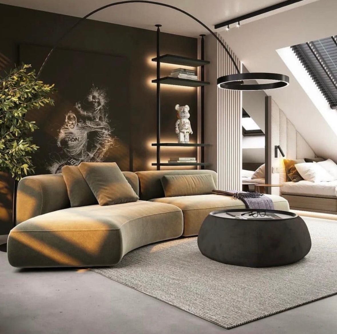 home-atelier-f31a Liam Curve Sofa