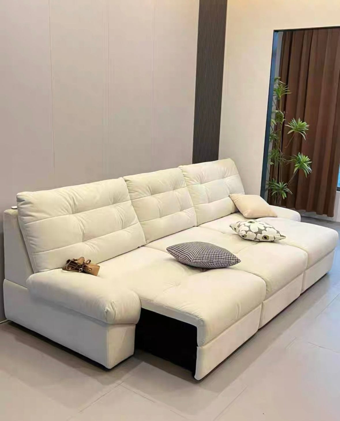 home-atelier-f31a Melia Scratch Resistant Electric Sofa Bed