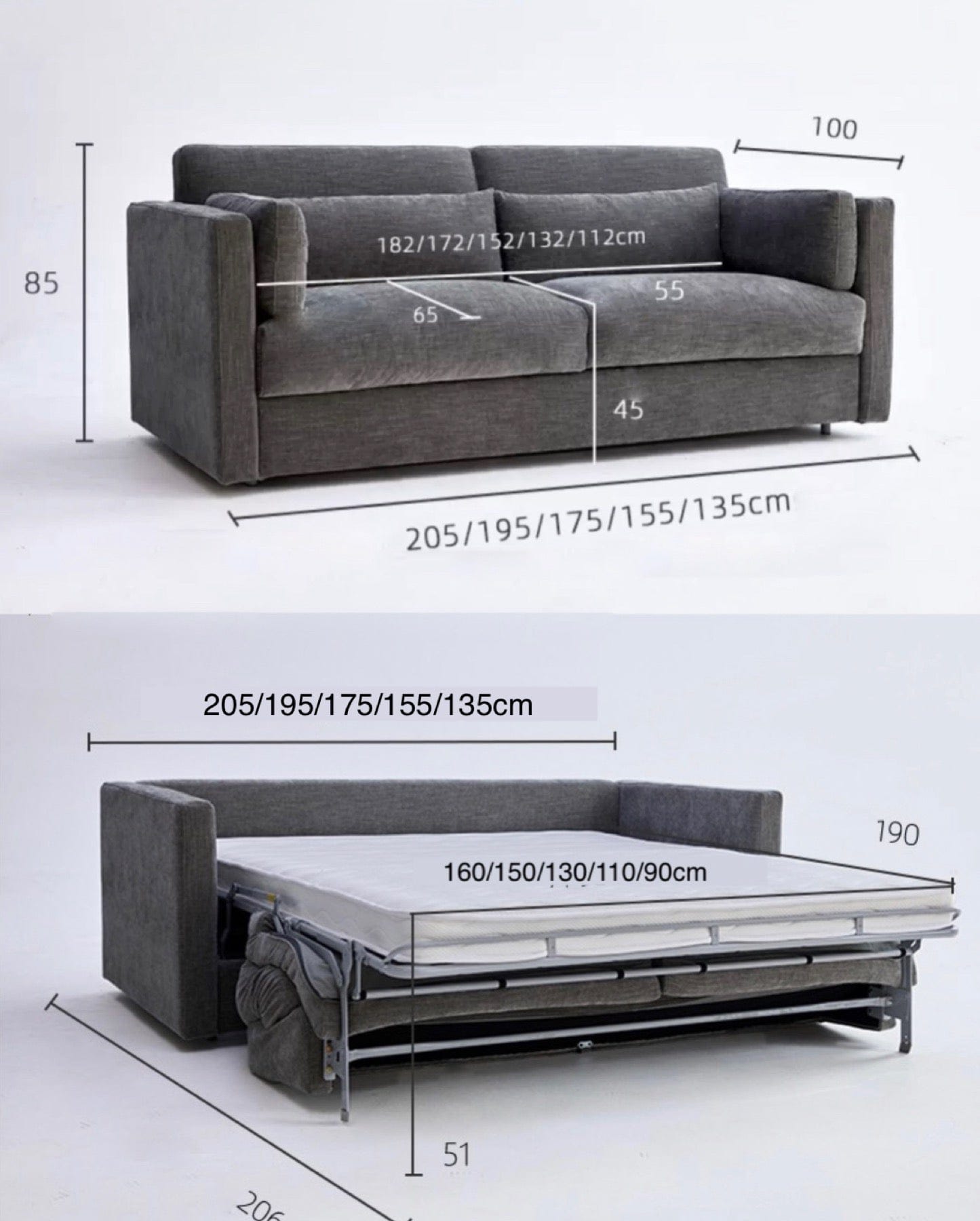 home-atelier-f31a Mitchell Velvet Sofa Bed