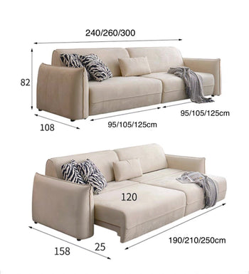 home-atelier-f31a Noel Scratch Resistant Electric Sofa Bed