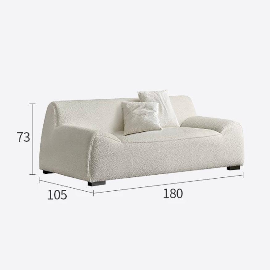 home-atelier-f31a Performance Boucle Fabric / 2 seater/ Length 180cm / White Bellino Performance Boucle Sofa