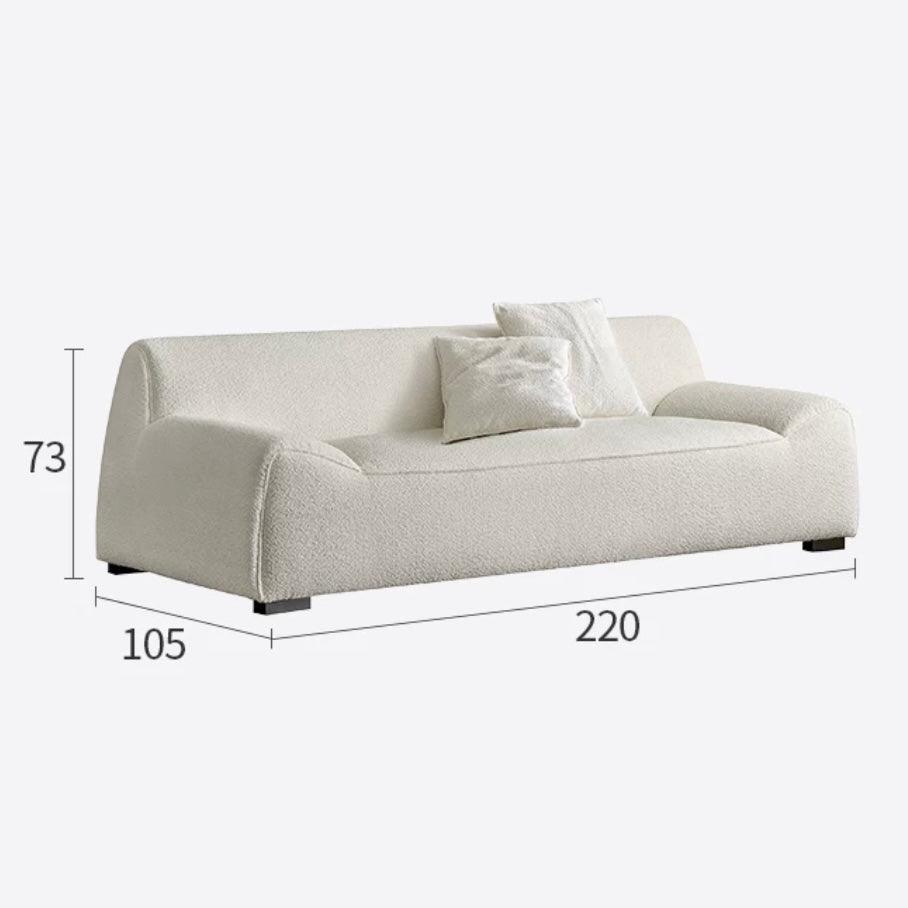 home-atelier-f31a Performance Boucle Fabric / 3 seater/ Length 220cm / White Bellino Performance Boucle Sofa