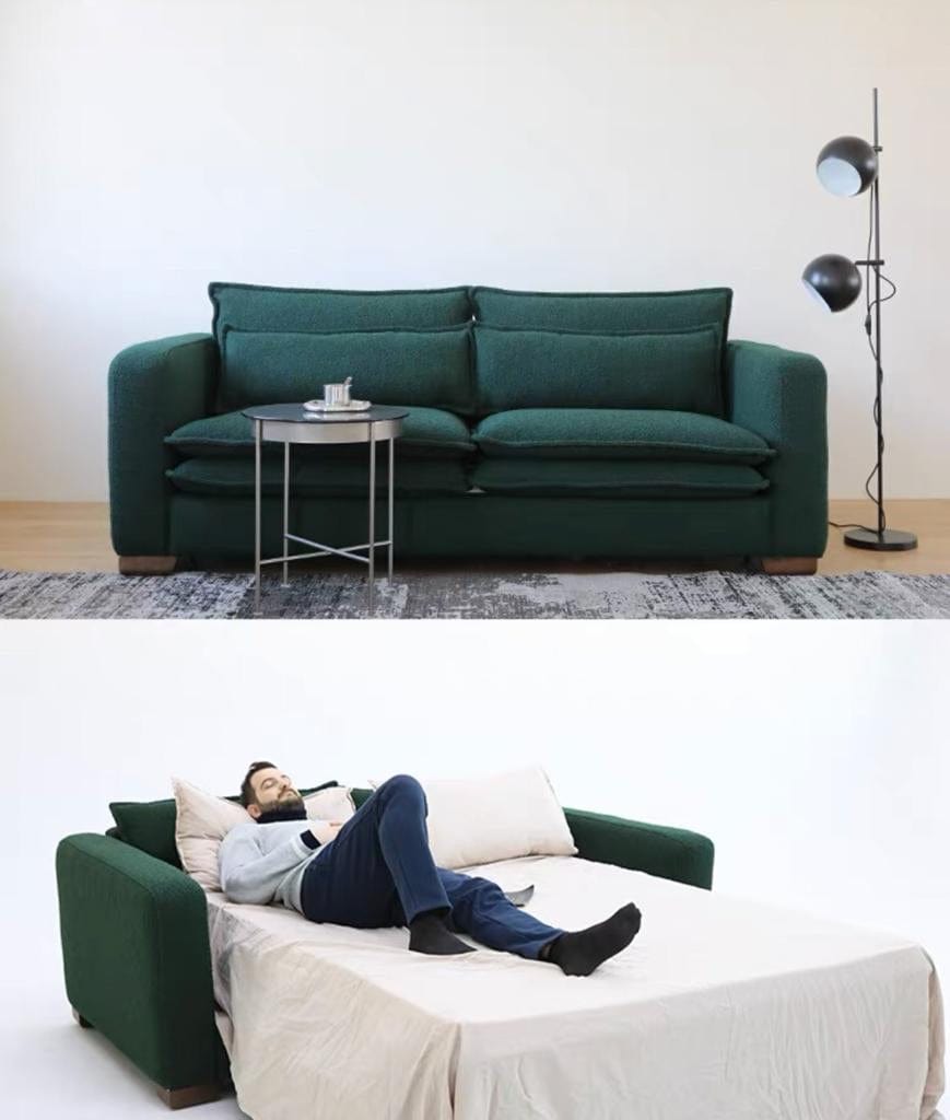 home-atelier-f31a Rae Boucle Foldable Sofa Bed