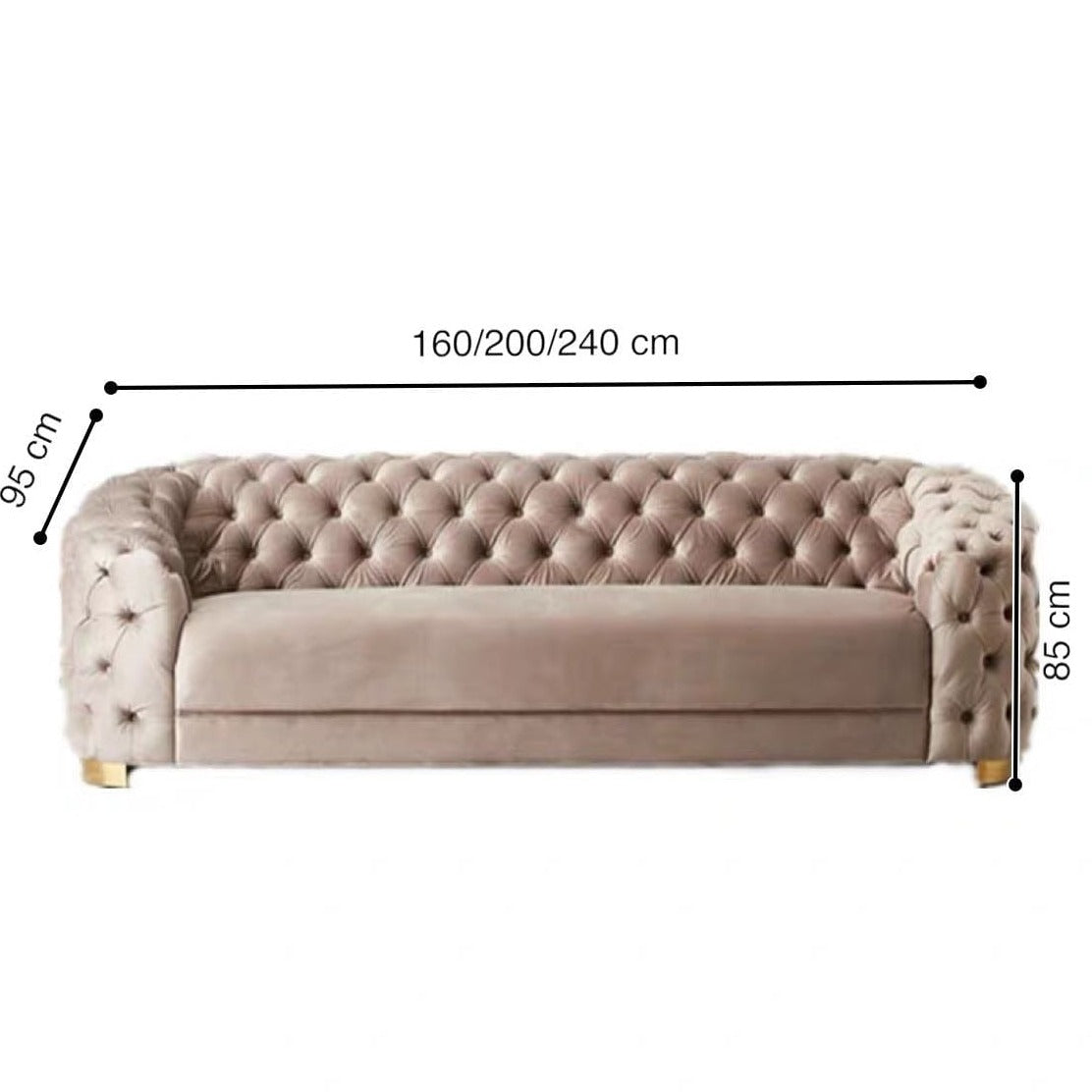 home-atelier-f31a Roslie Chesterfield Sofa