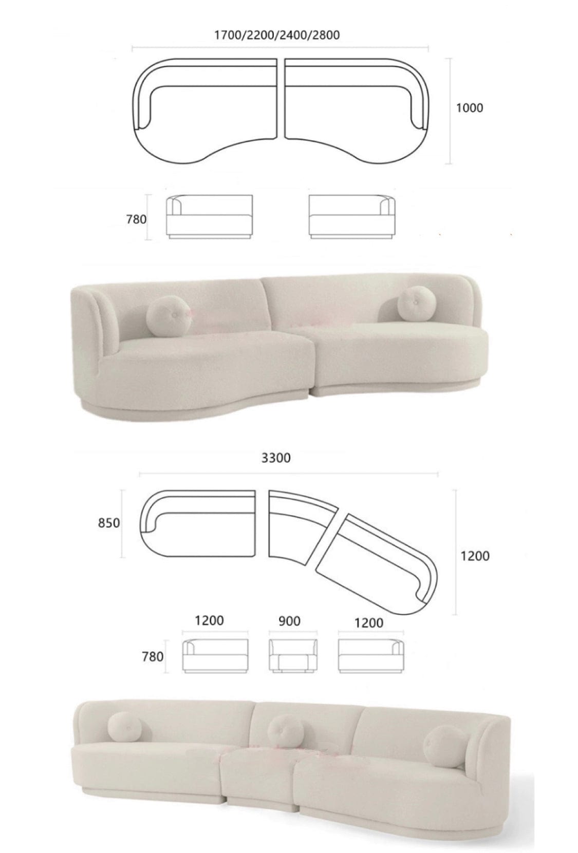 home-atelier-f31a Russell Curve Sofa