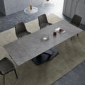 home-atelier-f31a Sintered Stone Top / Length 140cm ( Extendable to 170-200cm) / Matt Grey Olivier Extendable Dining Table