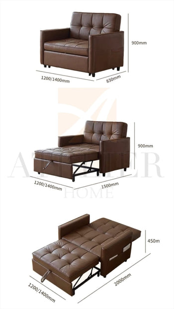 Home Atelier Finn Pull-out Boucle Sofa Bed (Copy 7)