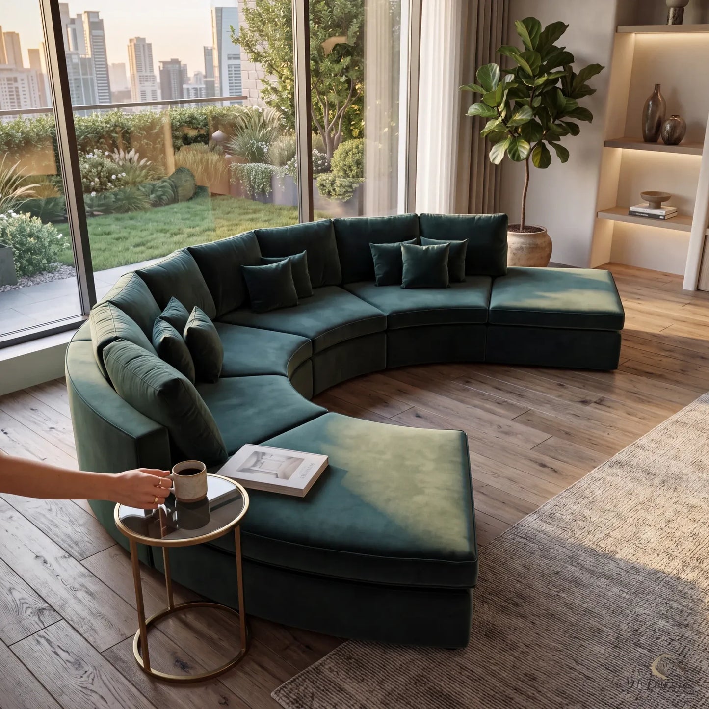 Home Atelier Flenn Curve Sofa