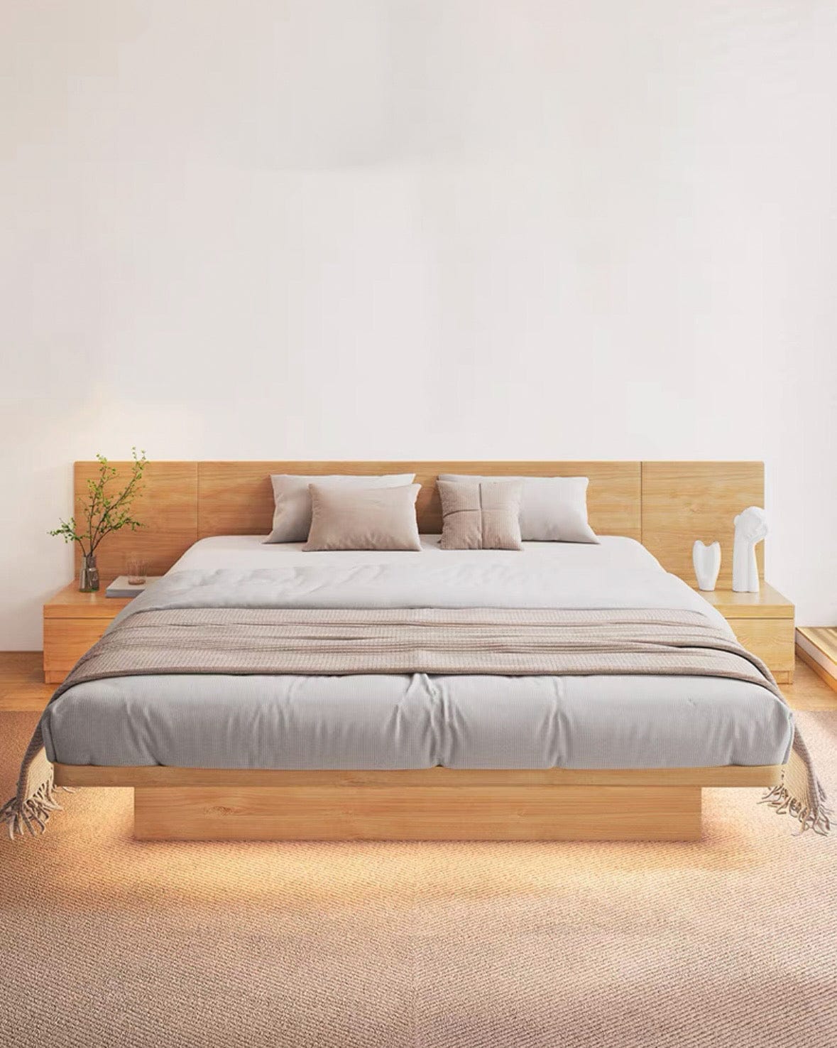 Home Atelier Frances Wooden Storage Bed Frame