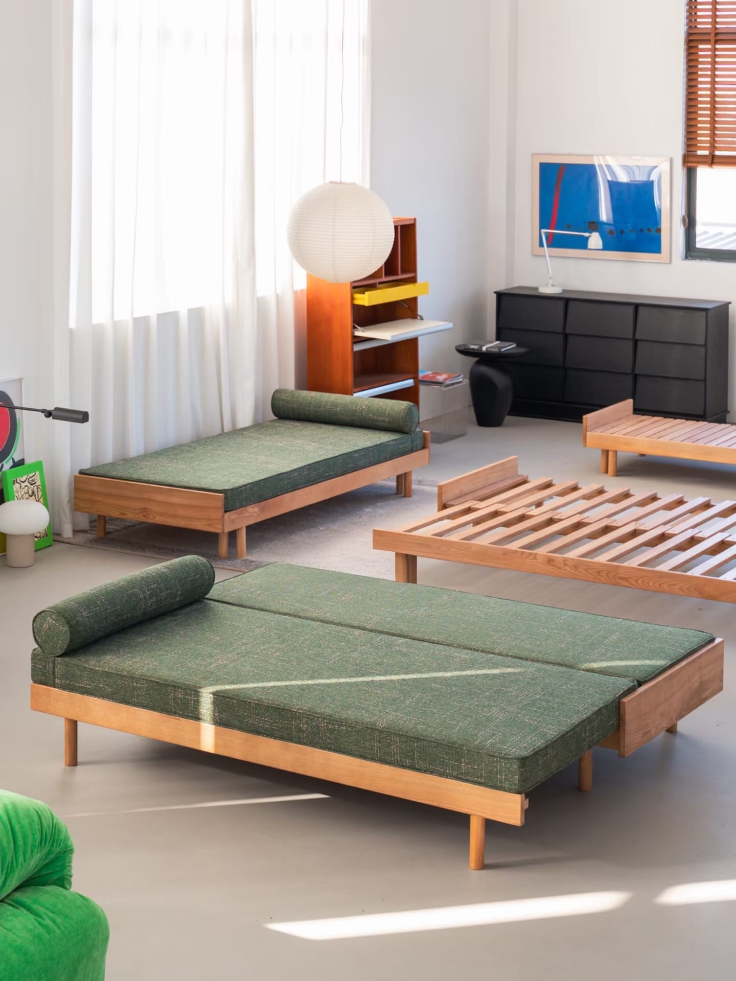 Home Atelier Freddie Pull-out Wooden Sofa Bed (Copy 2)