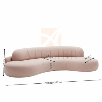 Home Atelier Fulton Curve Sofa