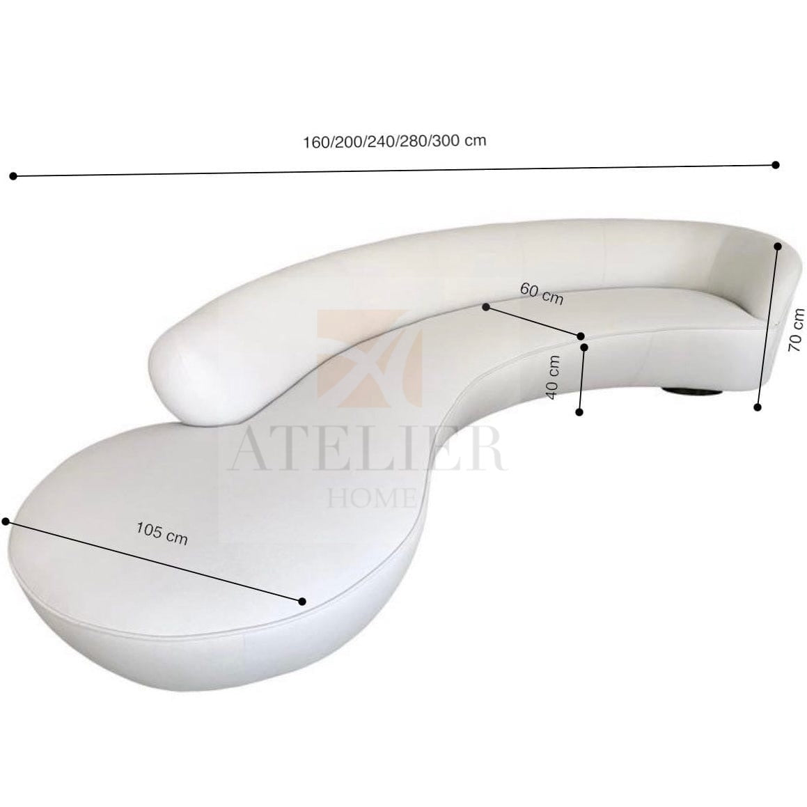 Home Atelier Geneva Curve Sofa