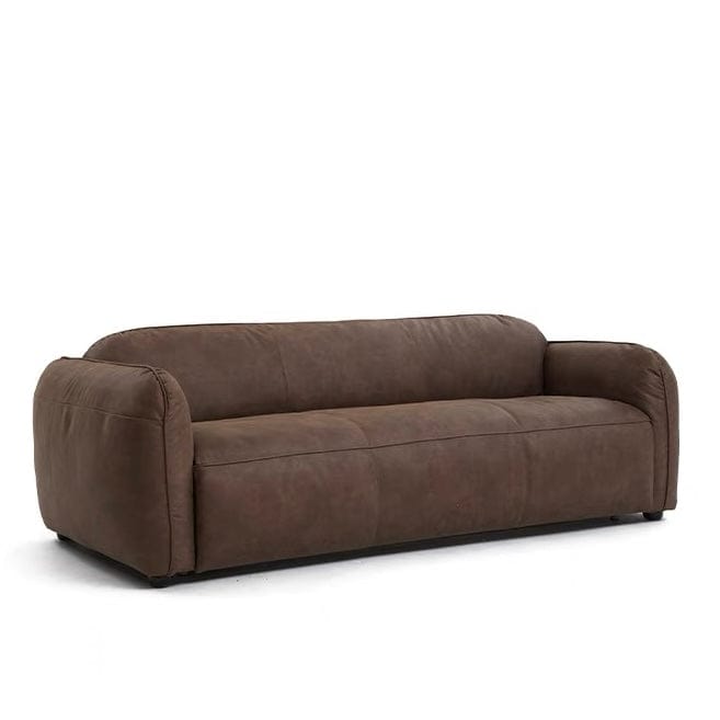 Home Atelier George Foldable Leather Sofa Bed with Mattress