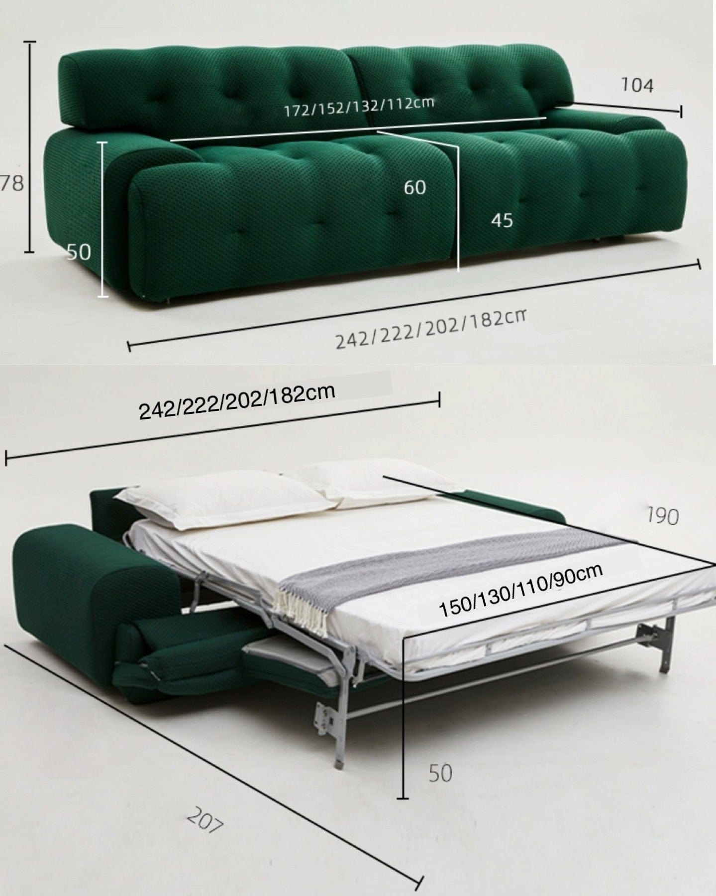 Home Atelier Georgina Foldable Sofa Bed