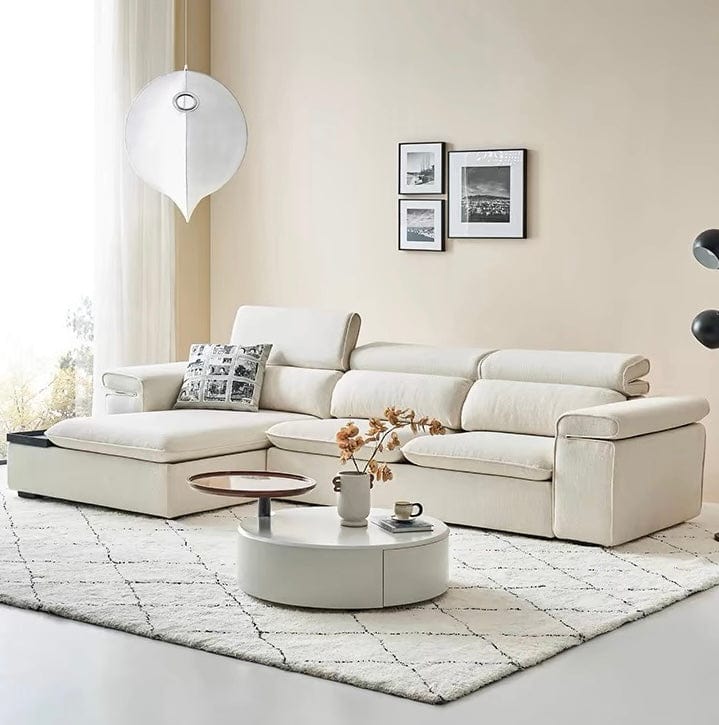 Home Atelier Gianna Sectional Sofa with Adjustable Headrest