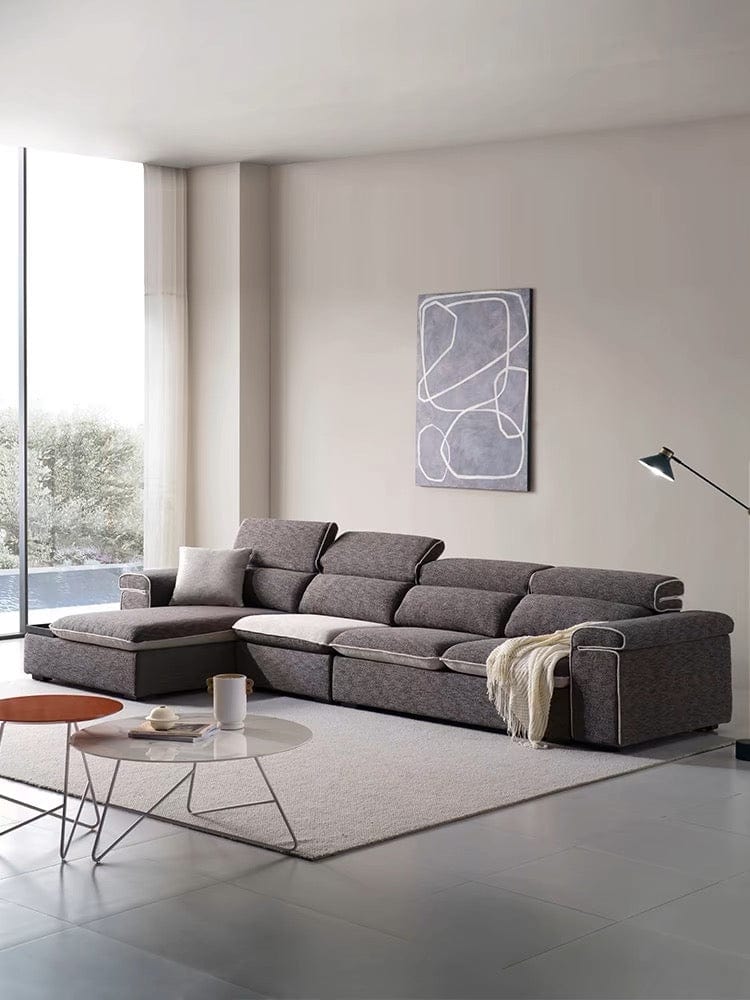 Home Atelier Gianna Sectional Sofa with Adjustable Headrest