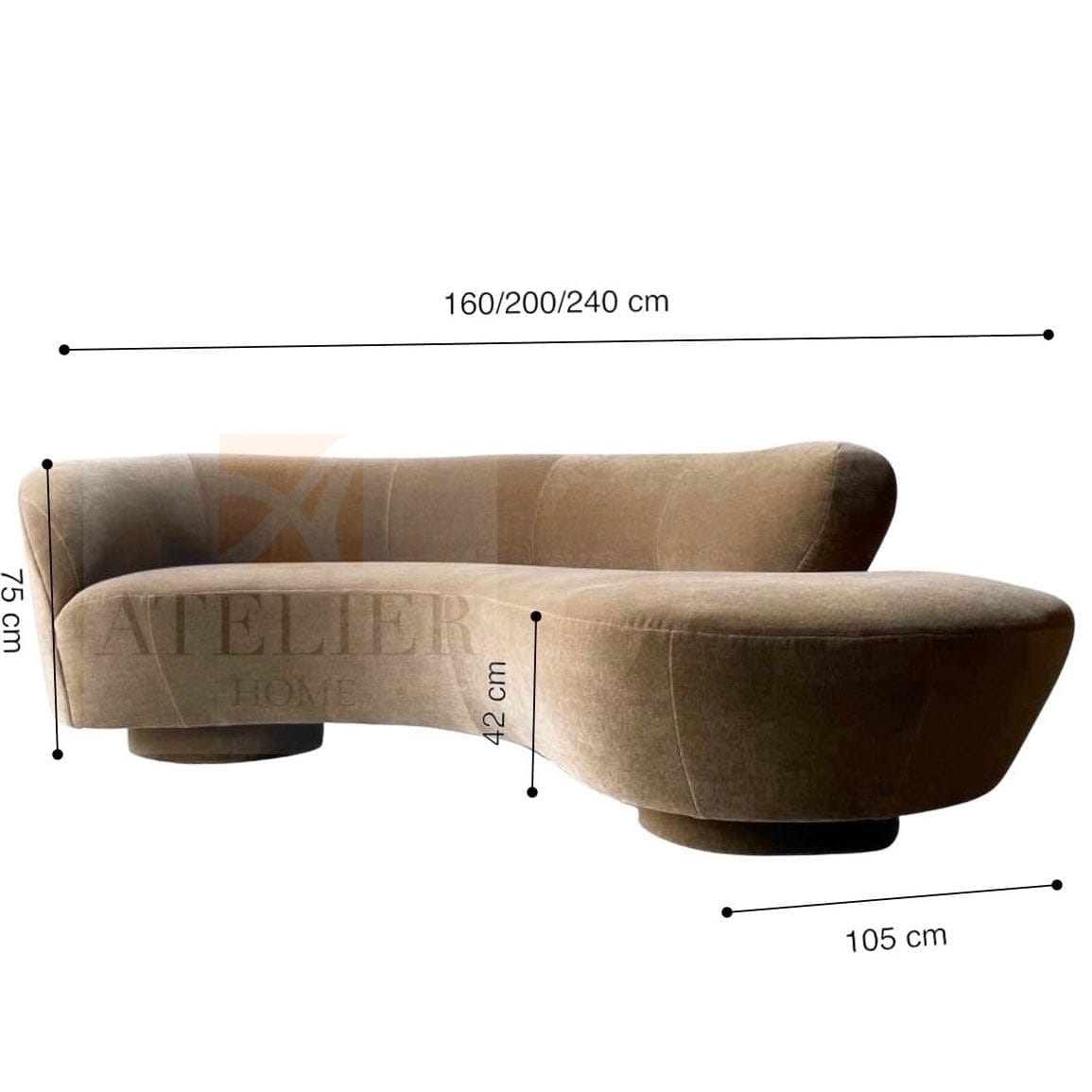 Home Atelier Gino Curve Sofa